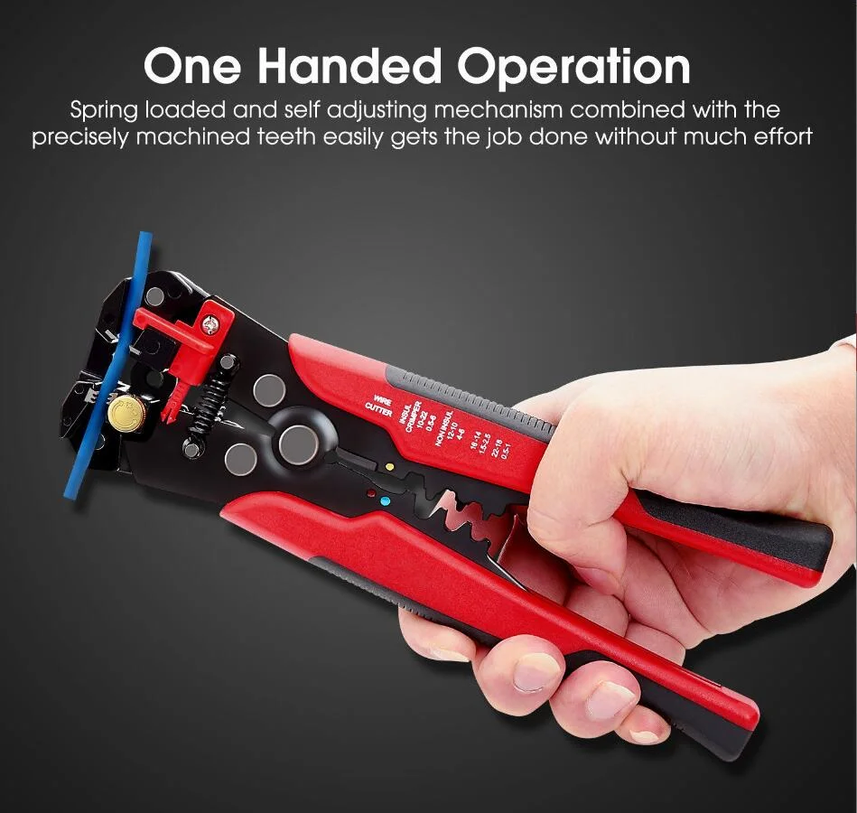 Self-Adjusting Insulation Pliers Wire Stripper 0.2-6mm2 Cable Stripper Hand Tools