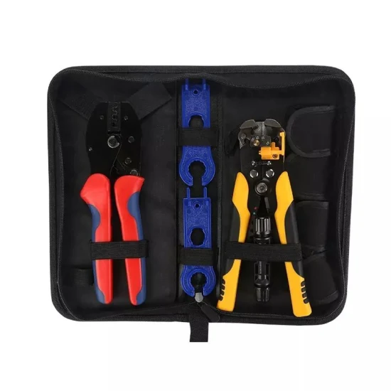 PV Solar System Tools Kit Stripper Cutter Crimping Tool Used to Solar Cable