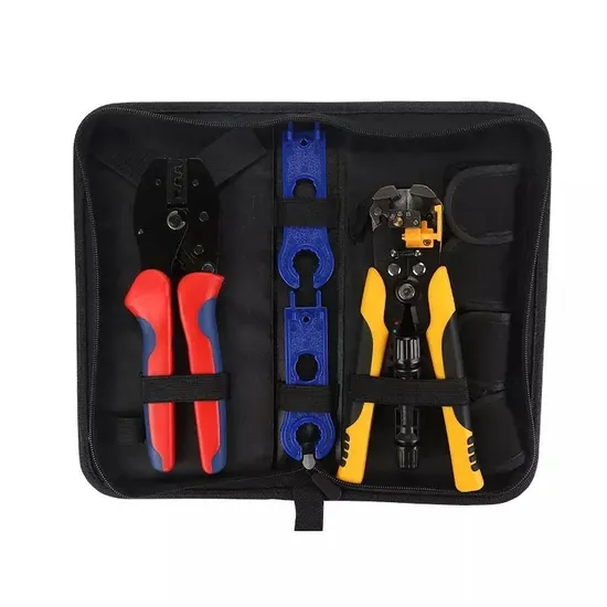 Cenyb Solar PV Panel Crimper Tool Kit Crimper, Stripper, Cutter, 2 Screwdrivers, 1pair Spanner Wrench (1Pairs Connectors)