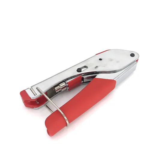 Red Handle Coaxial Cable Crimping Tool for F Connector