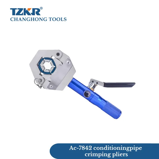 Manual Handheld Hydraulic AC 7842 Hose Fitting Hose Crimper Kit for Hexagonal Type Air Conditioner Crimping Tool 