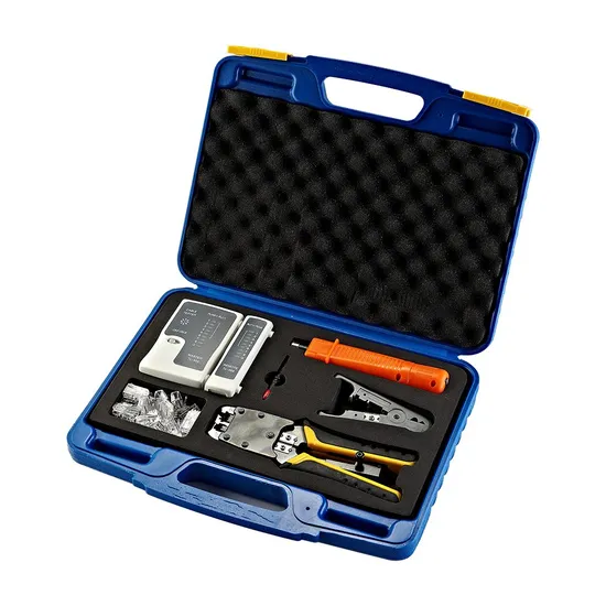 Multifunction RJ45 Connector Crimping Tool Network Tester Tool Kit Set with Tester 